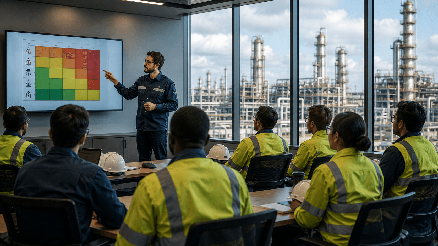 HSE training session for industrial safety professionals