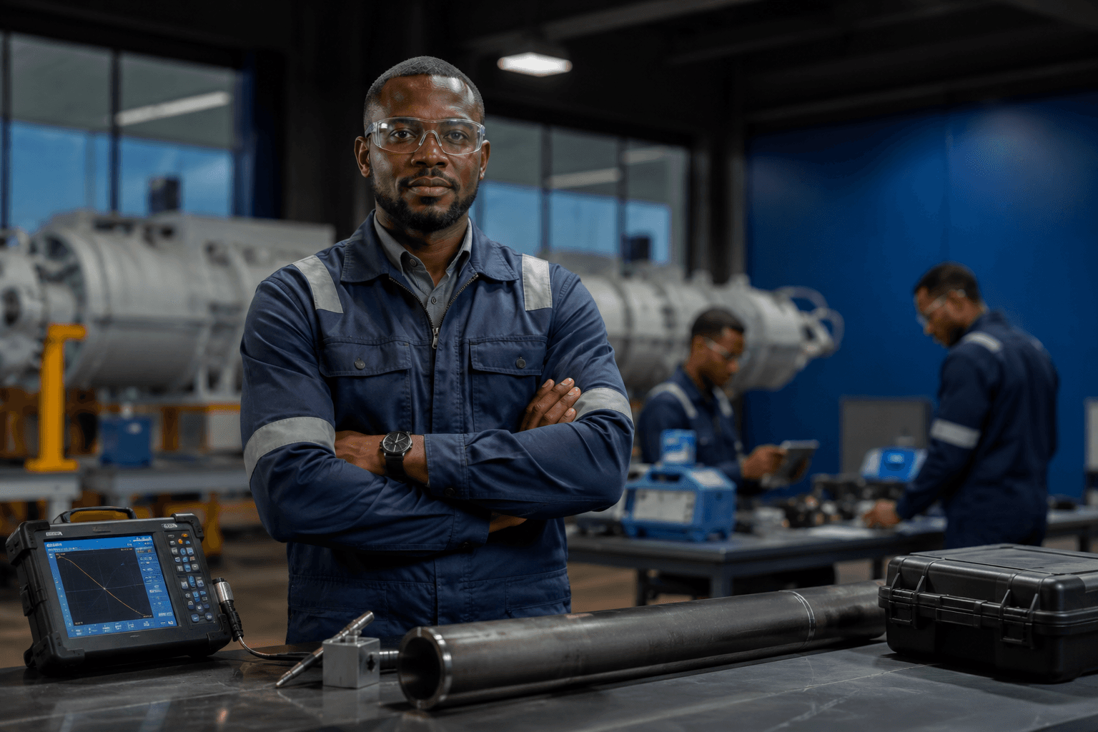 NDT professional at work