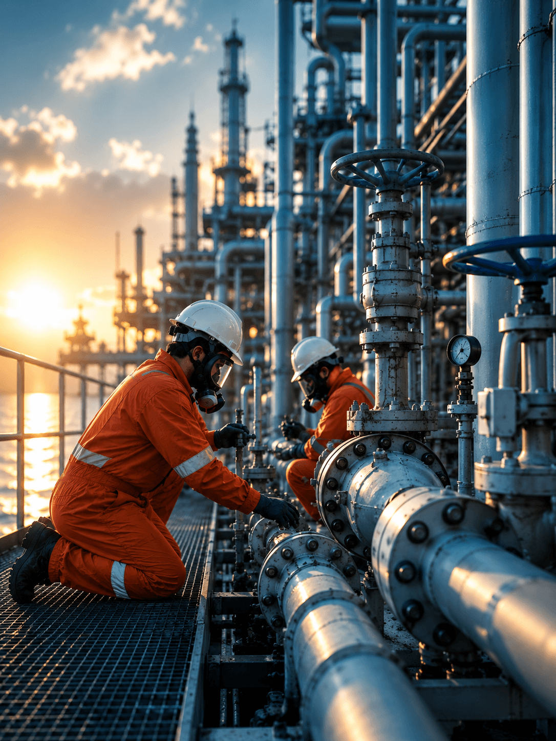 Certified NDT inspector performing field inspection